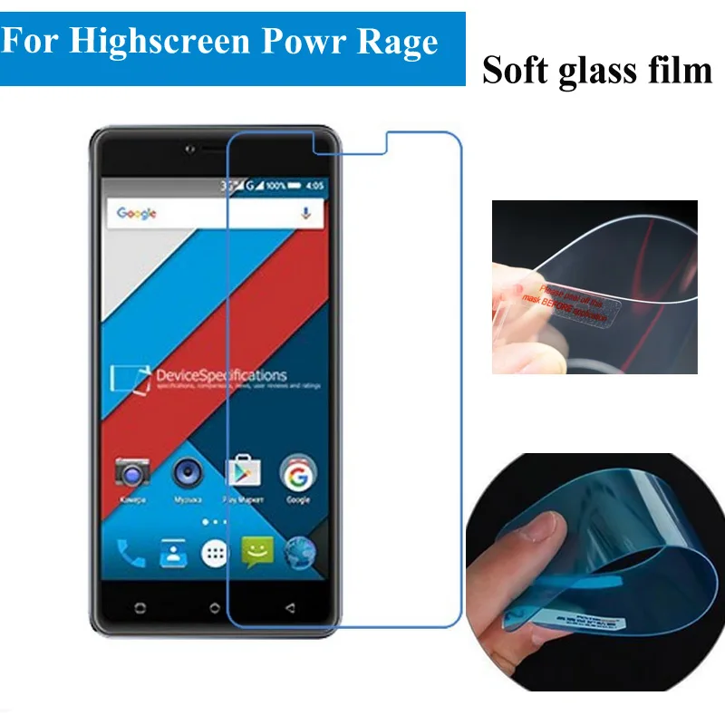 

For Highscreen Power Rage Screen Protector Soft Nano Explosion proof For Highscreen Power Rage Protective Film Guard
