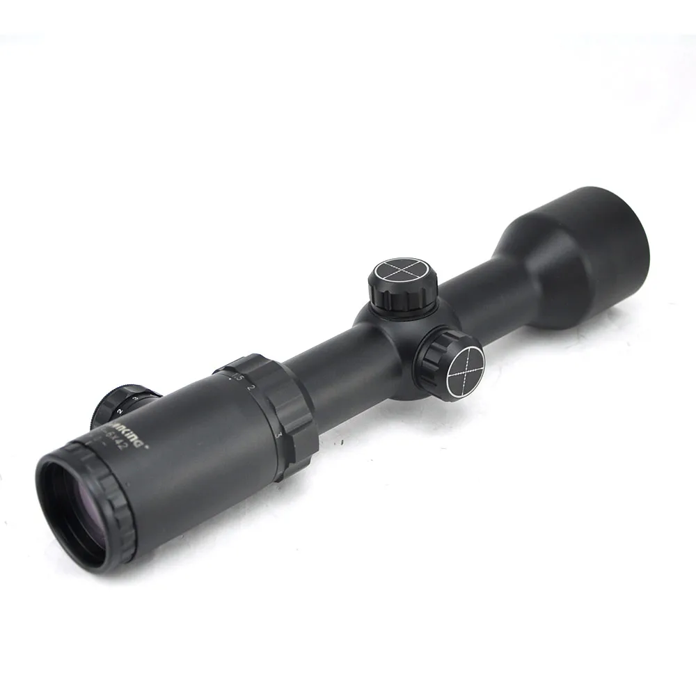 Visionking 1,5-6x42FL оптические охотничьи прицелы 30 мм Mil-Dot с подсветкой красный/зеленый оптические прицелы для. 22 5,56 охотничьи прицелы