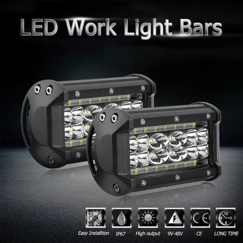 DICN 5in Quad-Row 28LED рабочий свет бар точечный луч внедорожные туманные лампы
