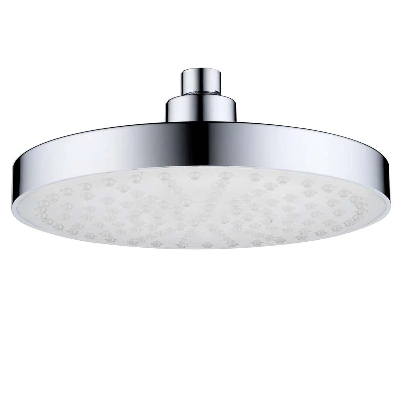 

Discoloration Top Shower Head ABS Round Led Top Spray Sensitive Temperature Three-Color Shower Top Spray