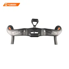 2016 TOSEEK Штейн UD 31.8*380/400/420/440 мм полный углеродного волокна Интегрированный Дорожный велосипед руль углерода велосипед компьютер