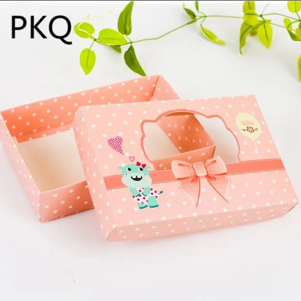 Qi 350gsm Card Paper Gift Packing Box Orange Color Cardboard Packing 