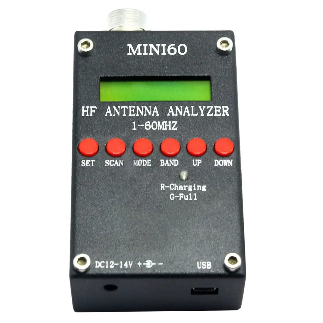 

Mini60 Sark100 HF ANT SWR Antenna Analyzer Meter Bluetooth Android APP Black