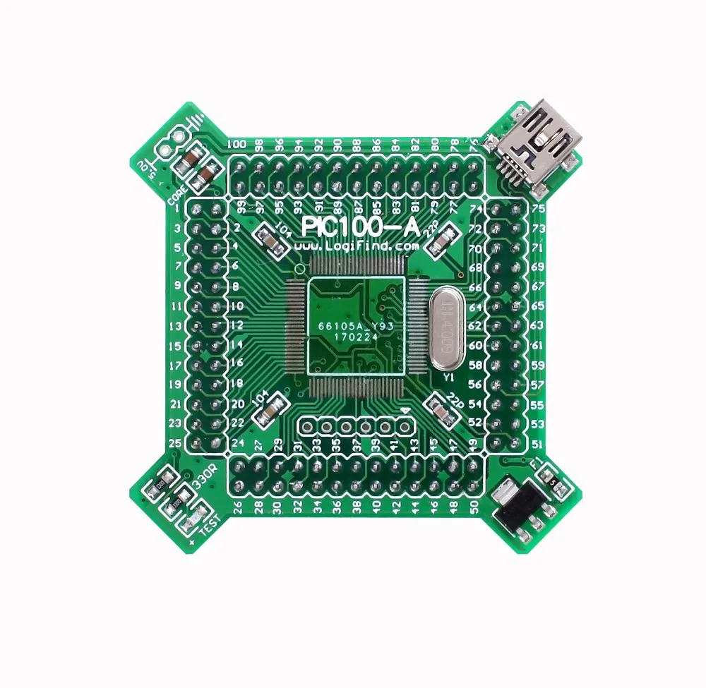 DsPIC PIC32 PIC24 MCU макетная плата core board PIC100 A полуготовая продукция без SCM|Детали и