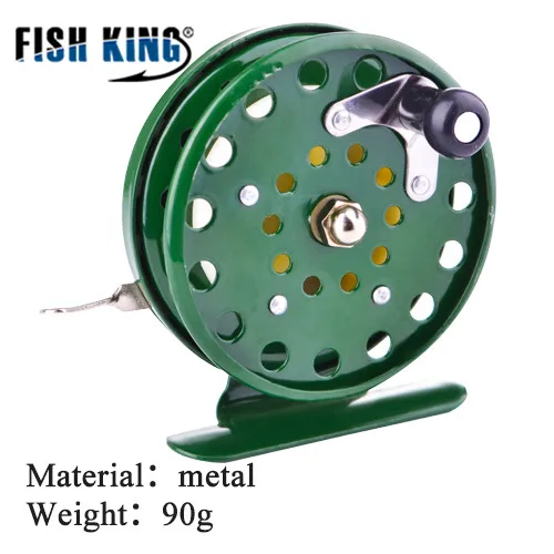 FISH KING зимняя удочка для подледной рыбалки 50/75 см, 2 секции, удочки с катушкой для рыболовного колеса, снасти - Цвет: Многоцветный