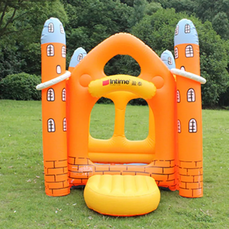 US $159.20 Childrens Playhouse Inflatable Folding Castle Game House Indoor and outdoor Bouncing Bed childrens Cmusement Park Castle Tent