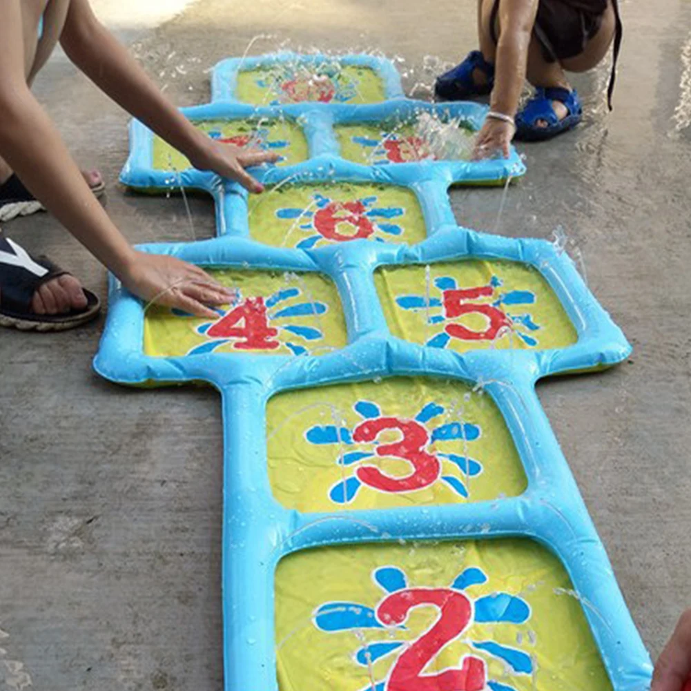 Игровой летний дождевальный бассейн Hopscotch для воды, открытый игровой коврик для детей, надувная игрушка для внутреннего двора, брызг для веселья