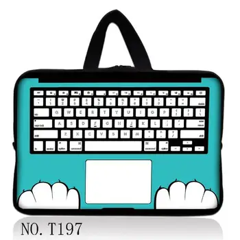 

Keyboard Blue 17" 17.3" 17.4" Soft Neoprene Netbook Laptop Sleeve Bag Case Pouch+Hide Handle