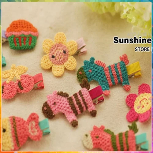 Tiaras For Girls Kids Baby Hair Clips Kids Hairpins Girl Crochet
