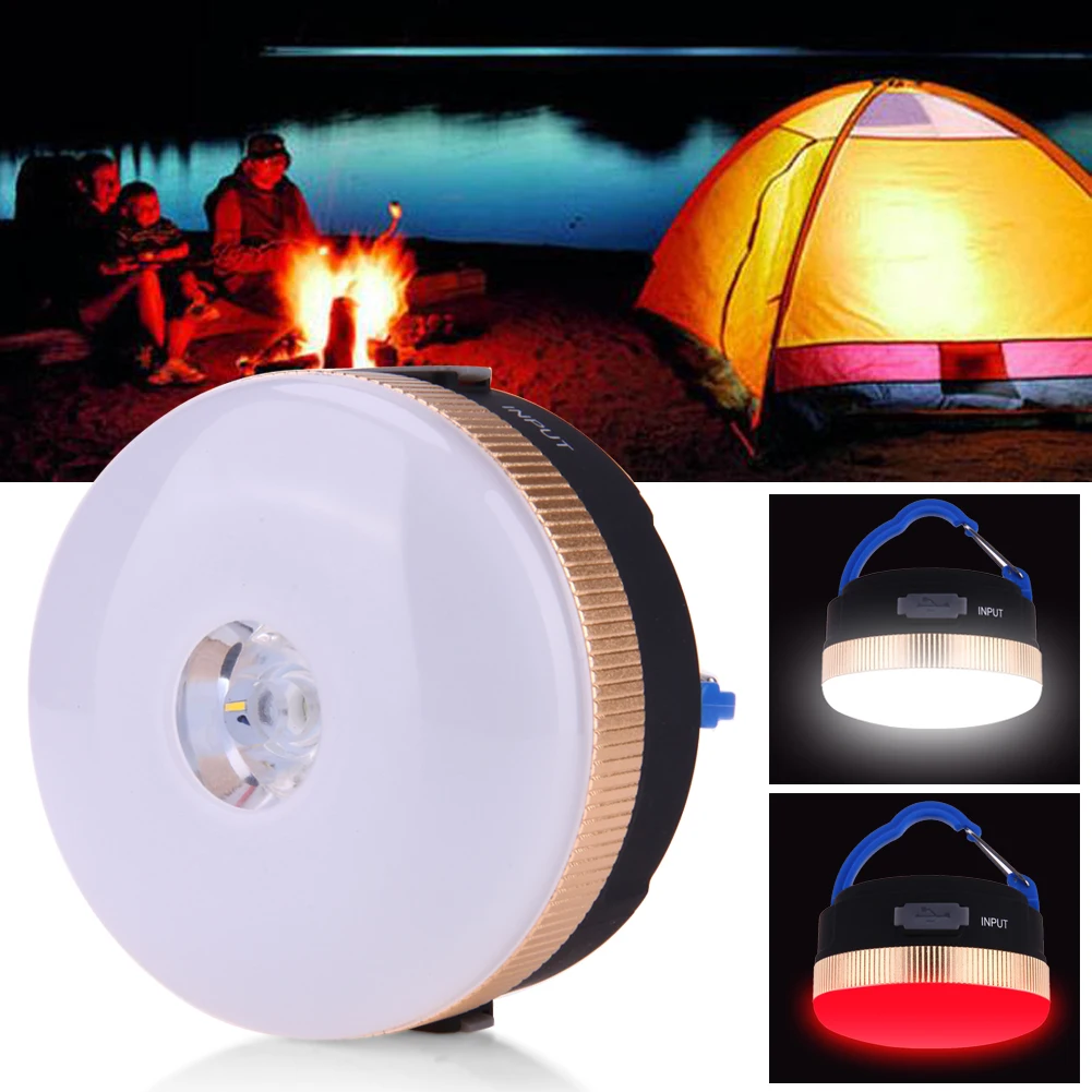 

NEW USB Rechargeable Portable LED camping lantern tent light 300 Lumens Ultra Bright Power Source Charger for Mobile Phone Light