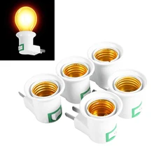 E27 светодиодный винт для стены база лампочка патрон переходник преобразователь 110-240 В, 2 шт