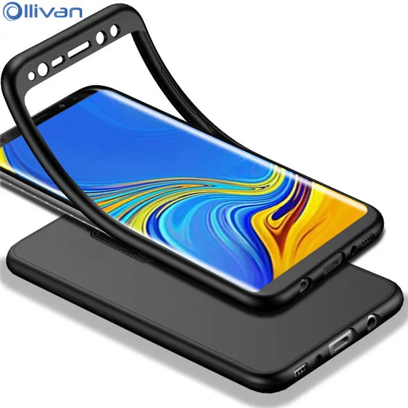

360 Degree Full Cover A10 A30 A40 A50 A70 Silicone Case For Samsung Galaxy A5 A7 A8 A9 J4 J6 J8 Plus 2018 Note 8 9 S8 S9 Plus