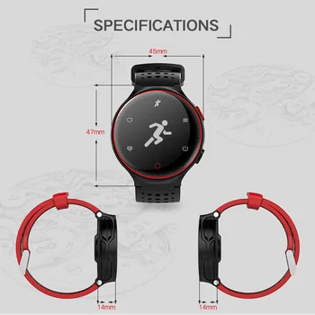 

Heart Rate Monitor Pedometer Smart Watch Swimming IP68 Waterproof Passometer Call SMS Reminder Smartwatch For Android iOS