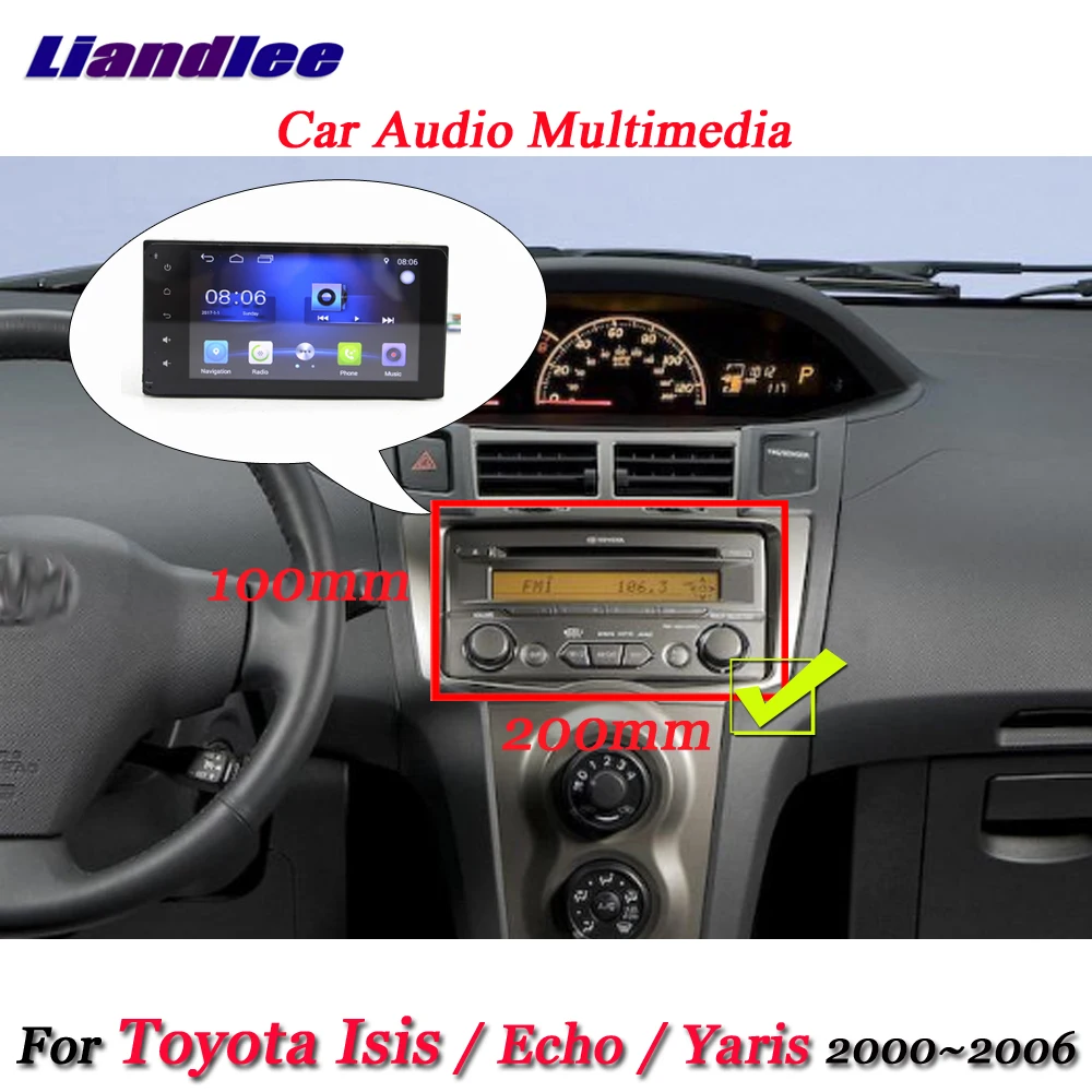 Perfect Liandlee Car Android System For Toyota Isis / Echo / Yaris 2000~2006 Radio Stereo Camera Wifi GPS Navi MAP Navigation Multimedia 10