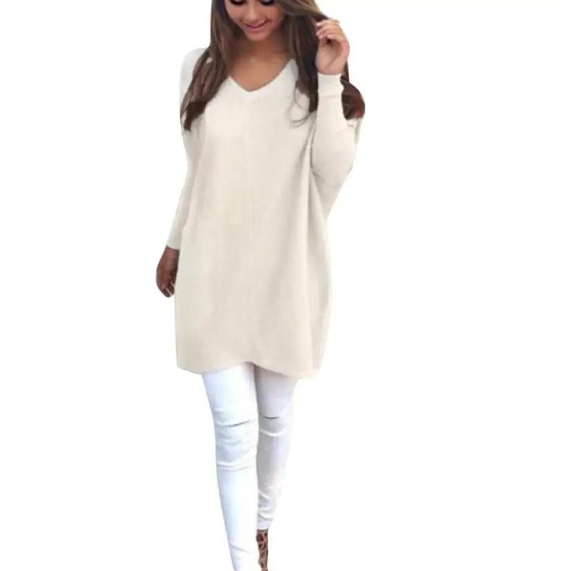 

CHAMSGEND 2018 Autumn And Winter Womens Sexy Casual Long Sleeve Jumper Full Hand Knitted Sweaters Coat Blouse Drop Shipping 1F5*