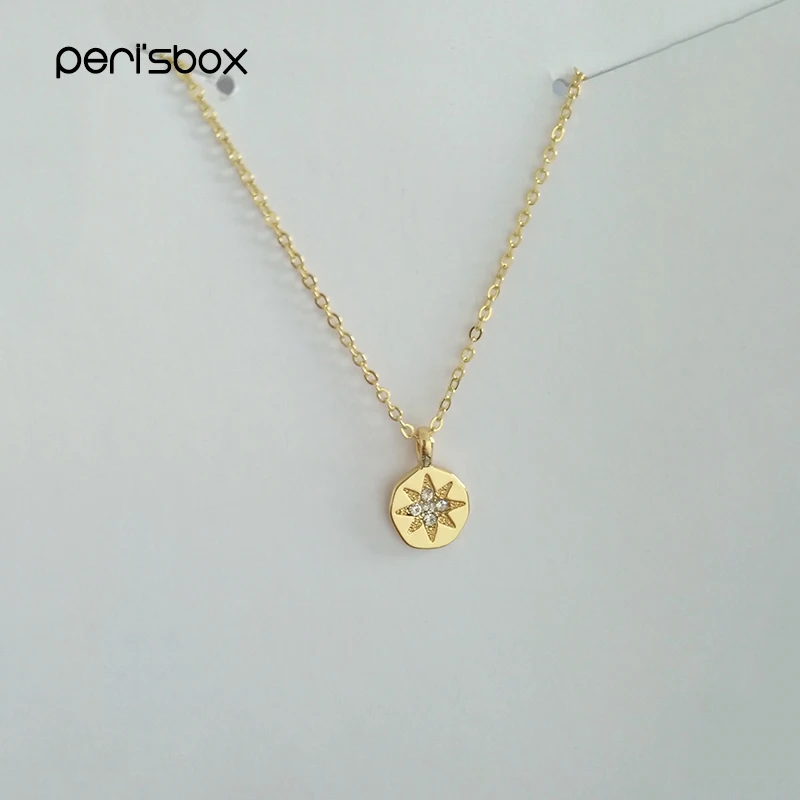 Peri'sBox изящное колье чокер с кристаллами Starburst для женщин изящные Многослойные