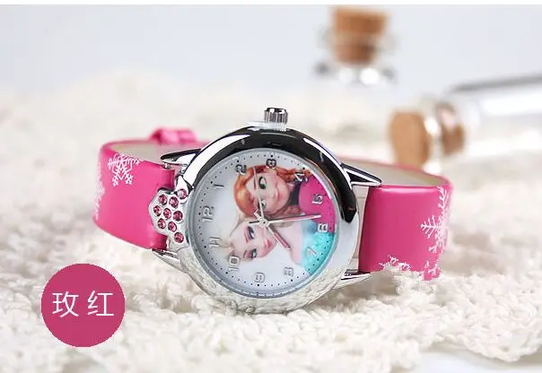 Children Watch Cute Princess Elsa Anna watches Cartoon watch For kids girl Favorite Christmas gift Wristwatches Relogio Hot Sale