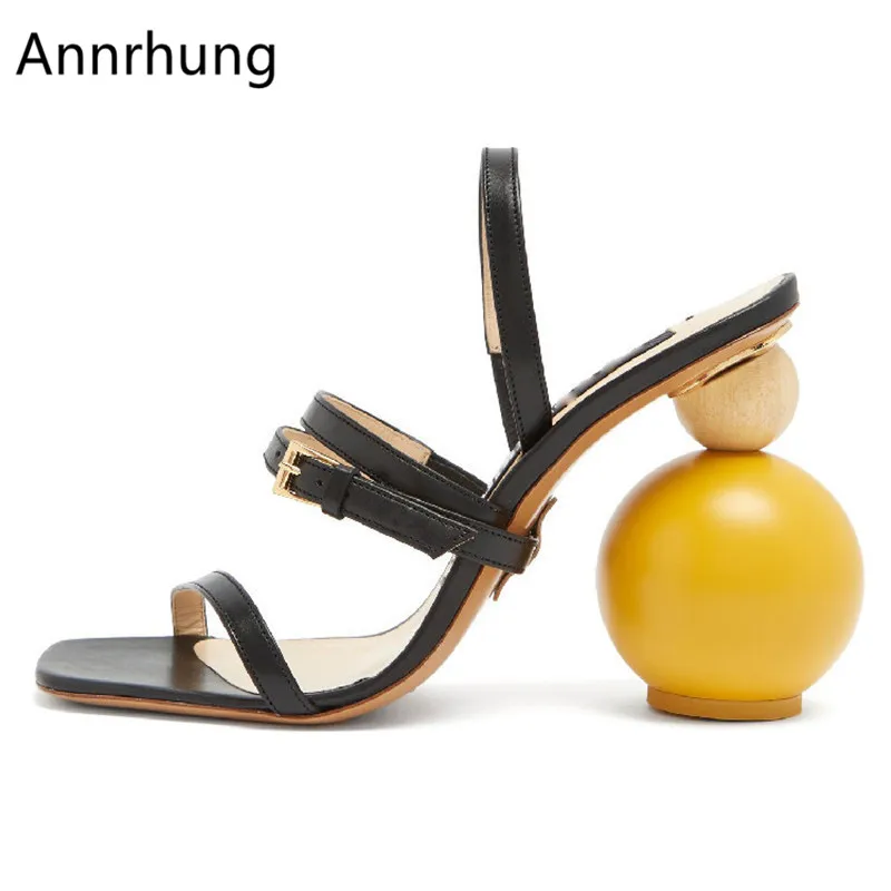 

Asymmetric Geometric Block Heel Sandals Women Sexy Narrow Band High Heels Open Toe Gladiator Catwalk Sandalias De Mujer