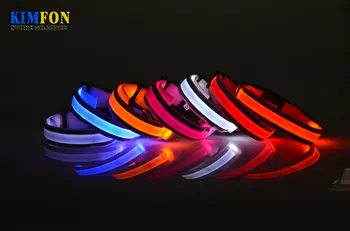 

200Pcs/Lot LED Glow Necklace Collier Chien Lighted Up Cat Accesorios Para Perros Reflect Light LED Dog Collar