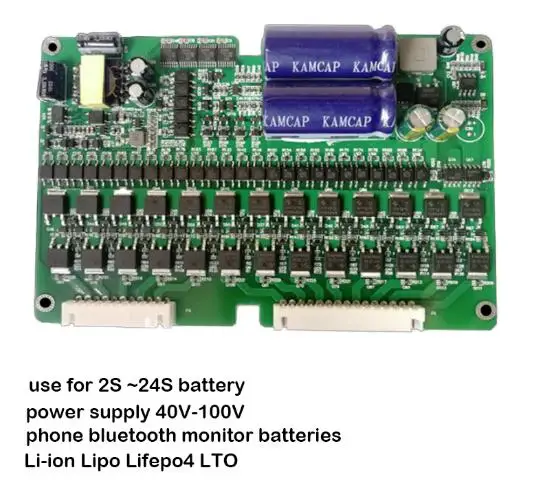 Активный эквалайзер 2А высокоточный с Bluetooth дисплеем APP 2S 24S BMS Li-Ion Lipo LTO Lifepo4