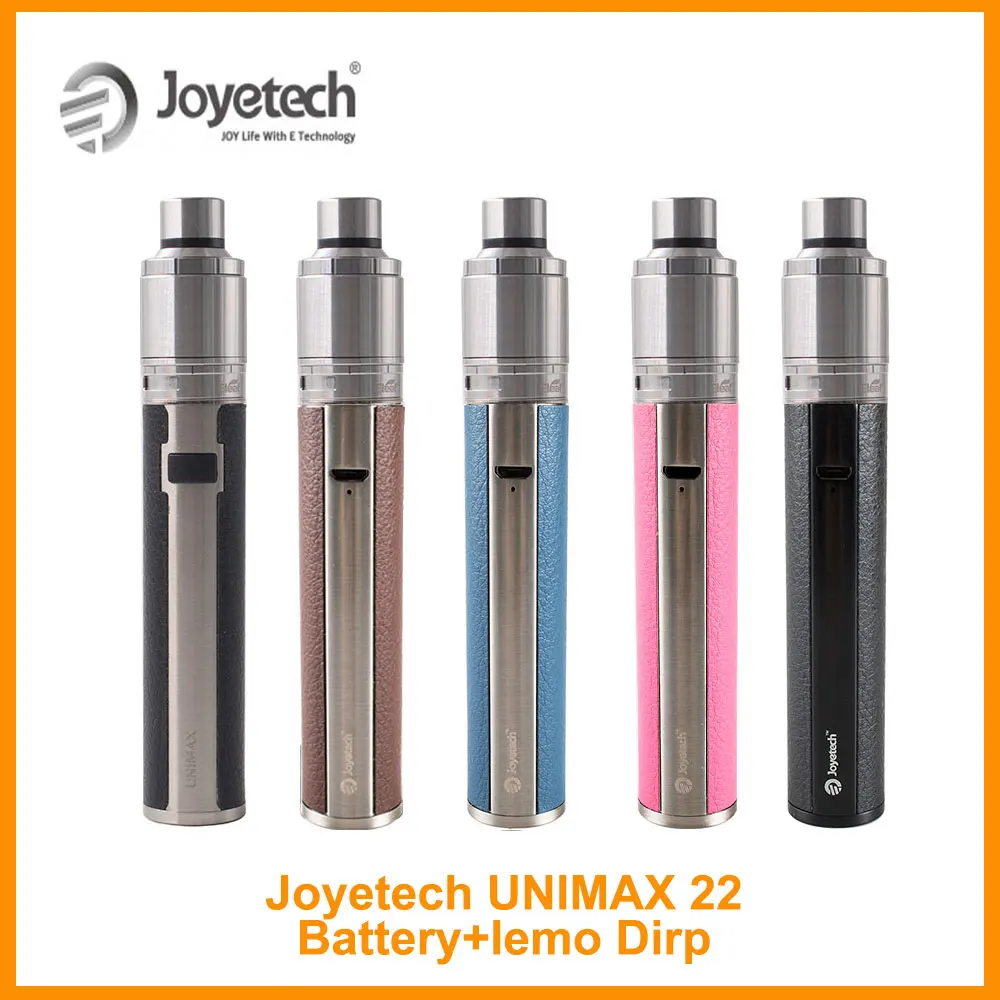 

Big Sale Original Joyetech Unimax 22 Battery 2200 mAh And Eleaf Lemo Drip RDA Atomizer 510 Thead Type E-Cigarette