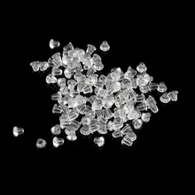d001 100 Lot font b Earrings b font Jewelry Accessories Bullet Plastic Ear Plugging Blocked font