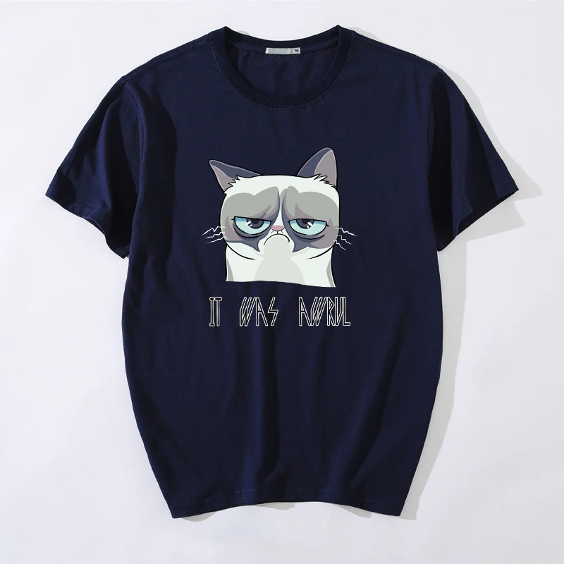 New Arrival Men Fashion Summer Style High Quality Men's Cat Printing