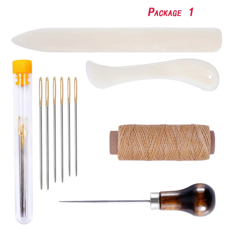 

High Quality Tools for Leather Craft Sewing DIY Hand Stitching with Groover Awl Edge Creaser Mat Tools for Leather Working New