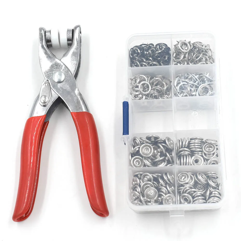 100set and tools 100 компл./лот) 9,5 мм Ipomoea оснастки. 100 металлических кнопок+ 1 установочный инструмент. С металлическими заклепками; детская одежда с разноцветными кнопками - Цвет: 100set and tools