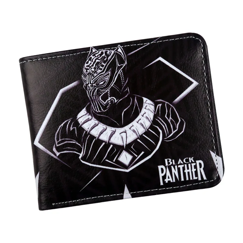marvel black panther wallet movie mask bifold mens wallet with coin