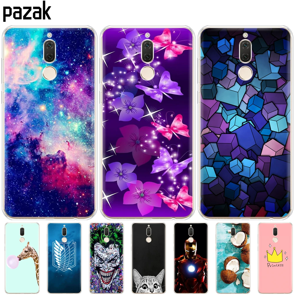 

silicone Case For Huawei Mate 10 lite soft tpu Printing Drawing Phone Case 360 full protective transparent clear cloud sky coque