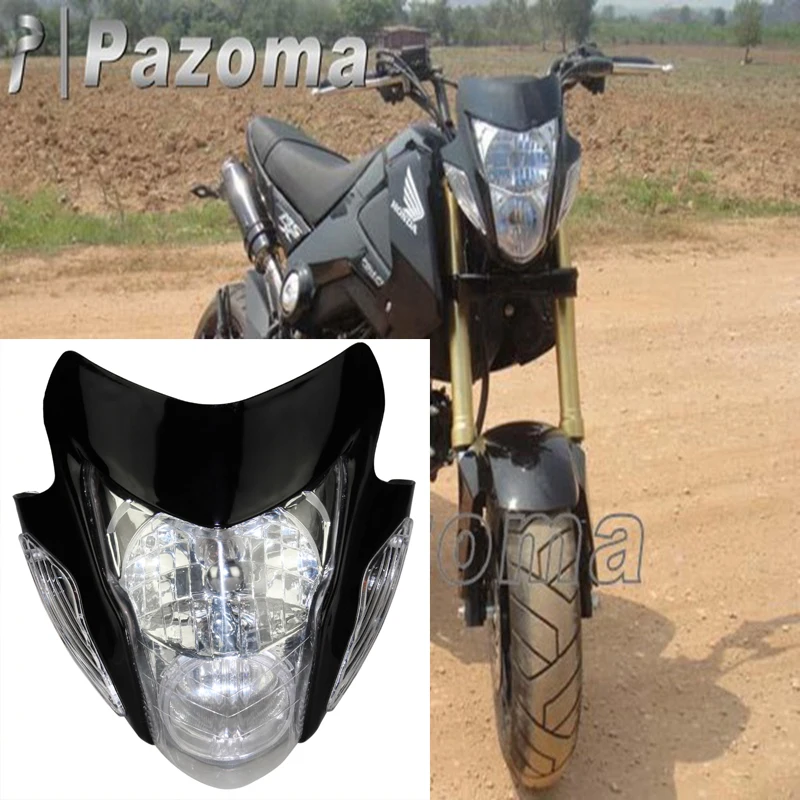 Black Headlamp Supermoto Enduro Motorcycle Headlight for Honda CRF XR