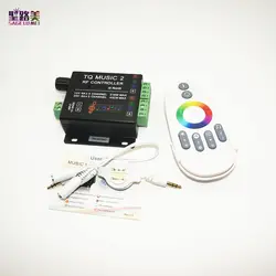 Музыкальный 2 контрольный Лер 18A RF дистанционный ЖК RGB полоса интеллектуальная звуковая чувствительность аудио управление для 3528 5050 5630