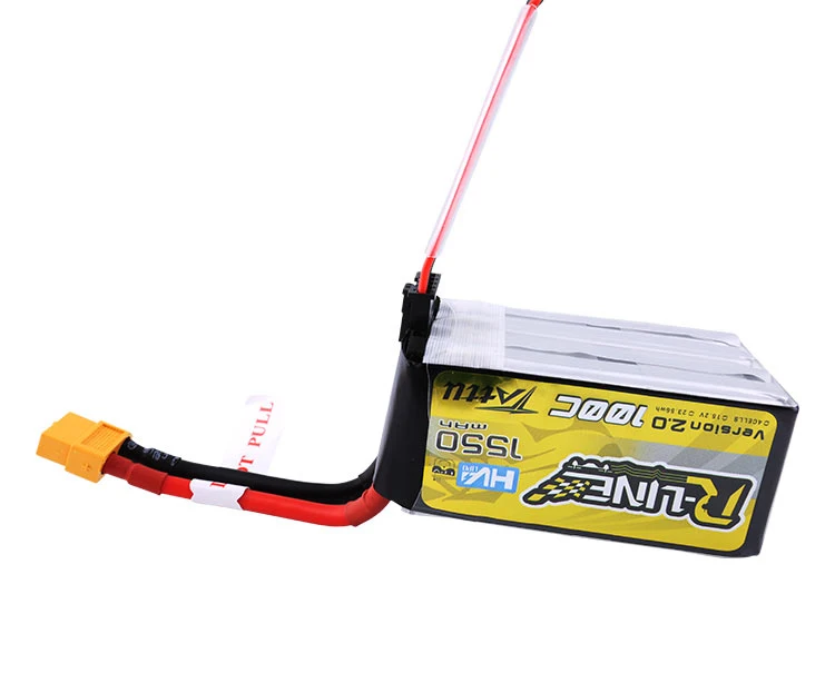 Tattu R-Line версия 2,0 1300mah 1550mAh 100C 4S 15,2 V 4,35 V HV Высокое напряжение Lipo батарея XT60 разъем FPV гоночный Дрон