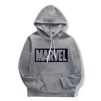 

2019 marvel monogrammed hoodie sweatshirt, spring/summer fashion girls fitness hoodie, gray print women's top