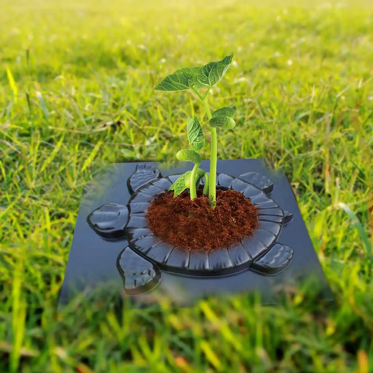 

Planting flowers Garden Path Paving Mold Turtle shape 2 in 1 Decorative Manually Concrete Cement Mould Brick DIY beautify Build