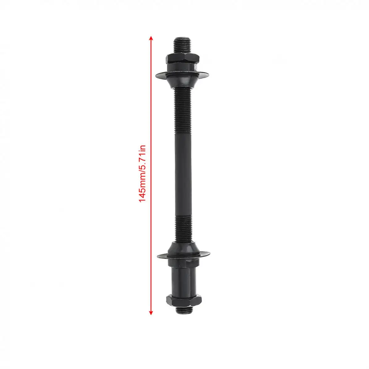 Durable Bicycle Accessory Black Metal Bicycle Hollow Rear Axle Supporting Change to Quick Release Axle