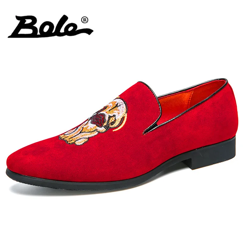 

BOLE Men Pointed Toe Dress Leather Shoes New Design Fashion Men Casual Shoes Height Increasing 2cm Men Leather Casual Shoes