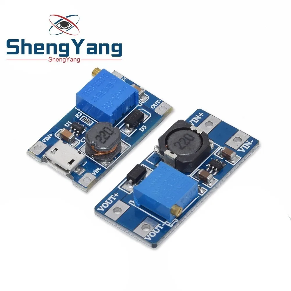 MT3608 2A Max DC шаг вверх Мощность модуль усилителя 3 5 в до В/9 В/12V/24V|Интегральные схемы|