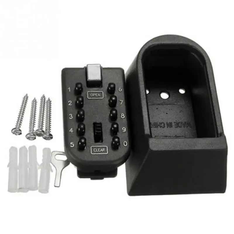 

New Outdoor Combination Hide Key Safe Lock Box Storage Wall Mounted Security System #0827