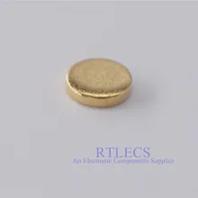 10 шт. женский Pogo контактный диаметр 4,0 мм Высота 1,0 мм плоская поверхность круглая контактная площадка латунная золотая пластина пружинный соединитель мишень