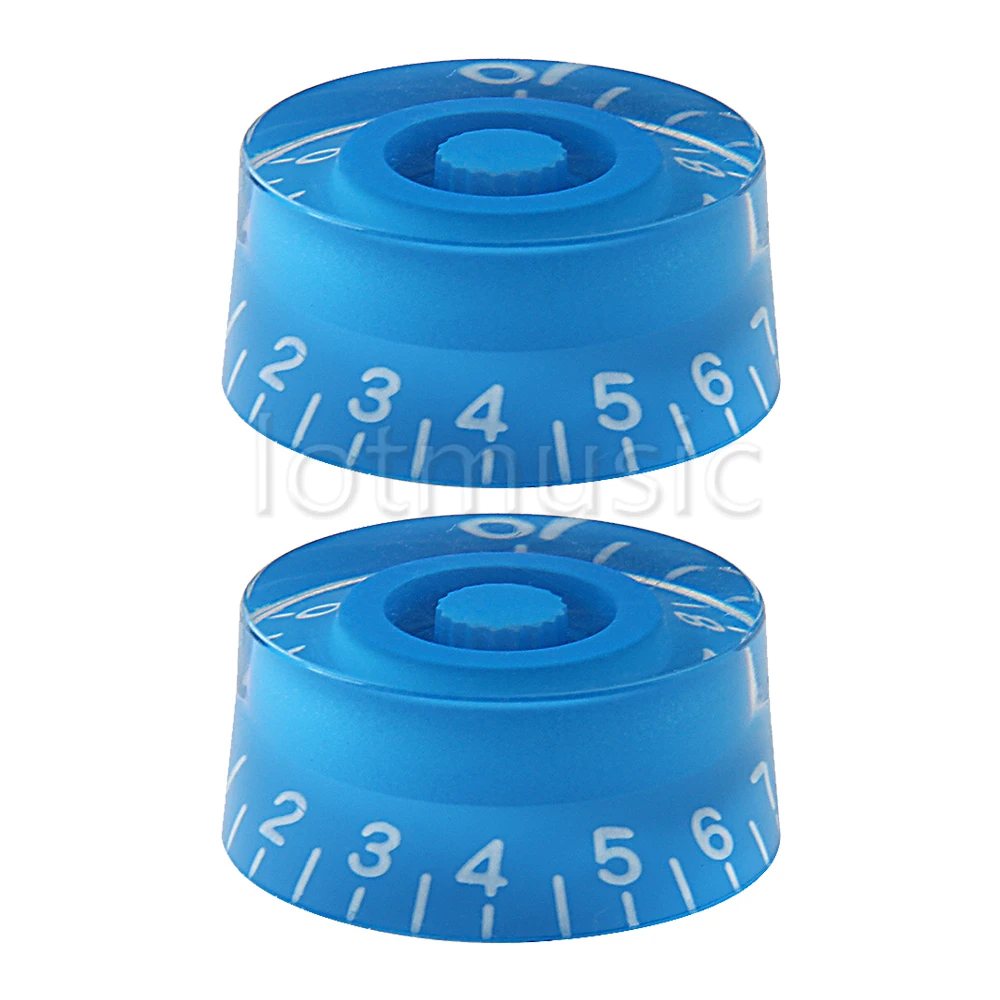 2* Blue Speed Control Knobs For Electric Guitar Replacement Knob Partsin Guitar Parts