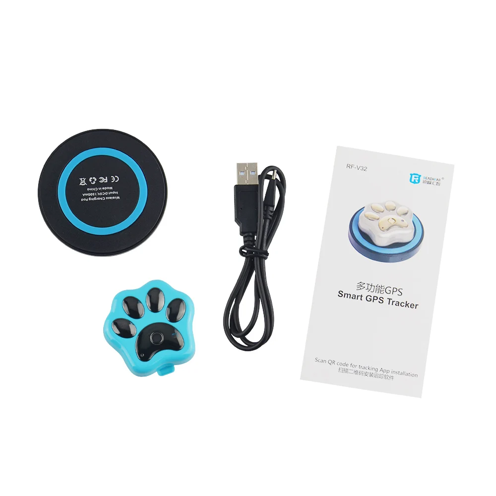 Домашний gps мини трекер RF V32 wifi GSM позиционный локатор красочная собака бесплатное