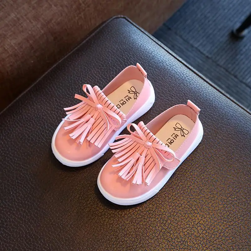 

Shoes For Girls Children 2019 Spring new Girls Flat Shoes Korean Version Comfortable Breathable Soft Bottom Single Girls Shoes