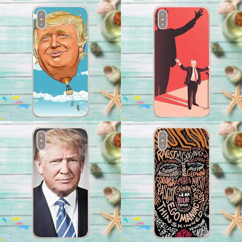 Роскошный высоко-протектор на конце телефона чехол Дональд Трамп искусство
