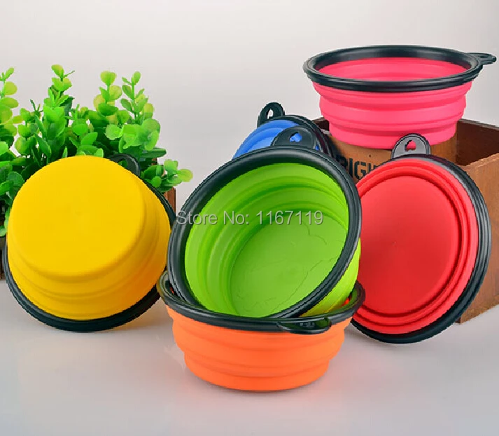 

2pcs /lot Free Shipping New Brand 300ml Camping Folding Dog Bowl Folding Plate Outdoor Tableware Light Weight Foldable Bowl
