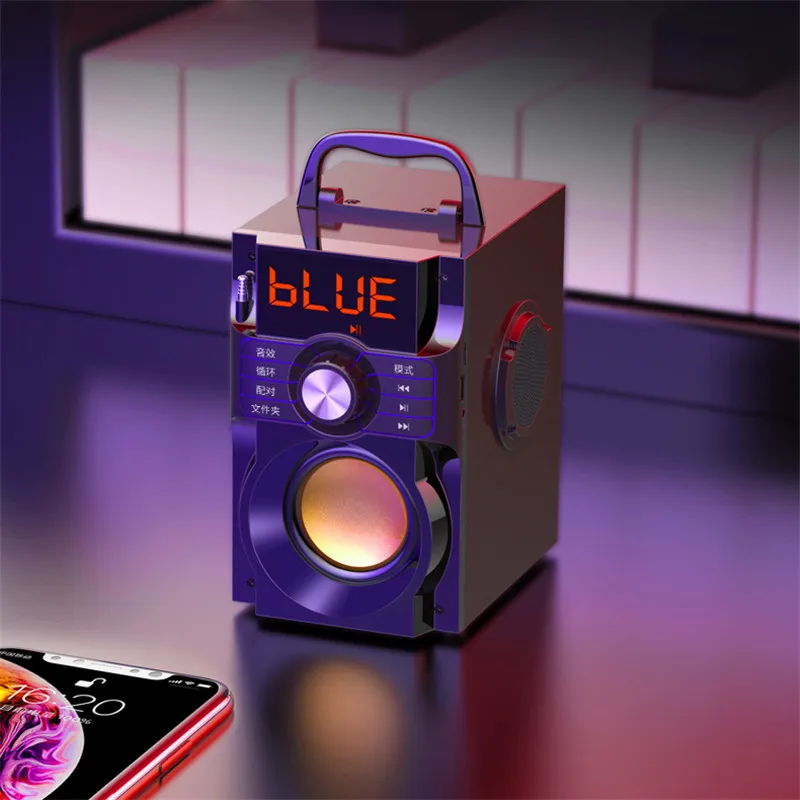 

Portable Wireless Bluetooth Speaker USB stereo Subwoofer Surrounding Sound Effects HiFi heavy bass Radio music player Waterproof