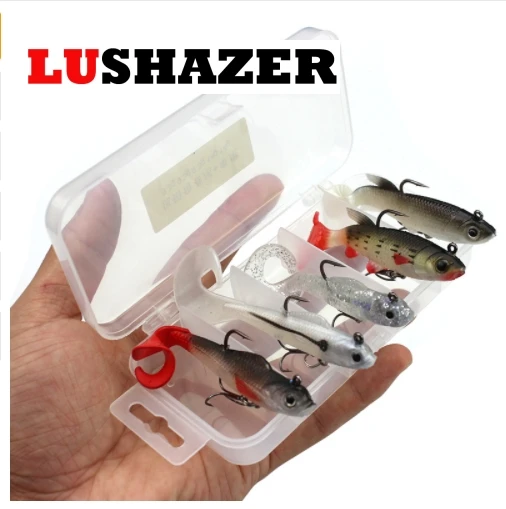 5 шт./лот LUSHAZER Мягкая приманка 9,3 г 14 г рыболовные приманки iscas artificiais para pesca fish silicion приманки рыболовные Воблеры снасти