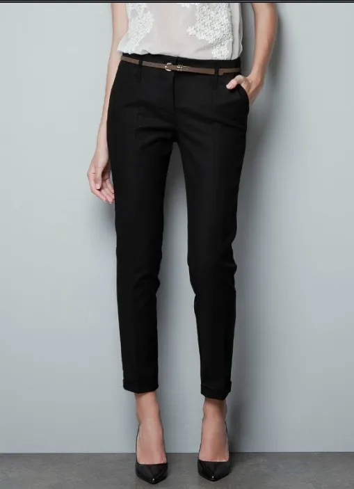 black pencil pants for ladies