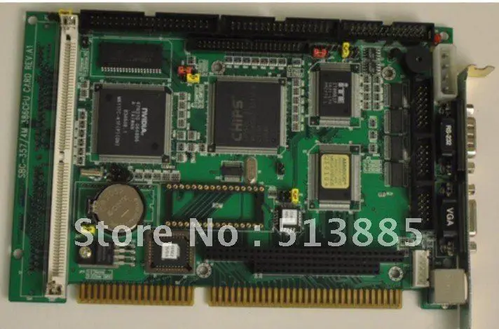 Aaeon SBC-357/4 Промышленная материнская плата половинного размера Процессор карты с клещ 8661F/ISA одноплатный компьютер